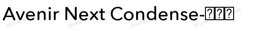 Avenir Next Condense字体转换
